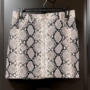 Faux Snake Skin Skirt